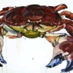 1001 nuits, Olivier Morel - Crabe, acrylique/toile, 73 x 100 cm, 2013