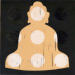 Olivier Morel, Bouddhas, linogravure, 1001 nuits