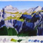 Olivier Morel montagne peinture contemporaine Sixt