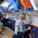 Olivier Morel, tapis Jardin en labyrinthe, manufacture de la Savonnerie, Mobilier National